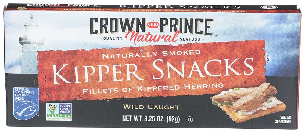 Crown Prince Natural Kipper Snacks, 3.25 Ounce -- 18 per case.