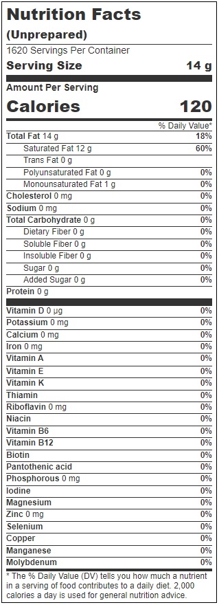 Louana Premium Colored Coconut Popping Oil, 50 Pound