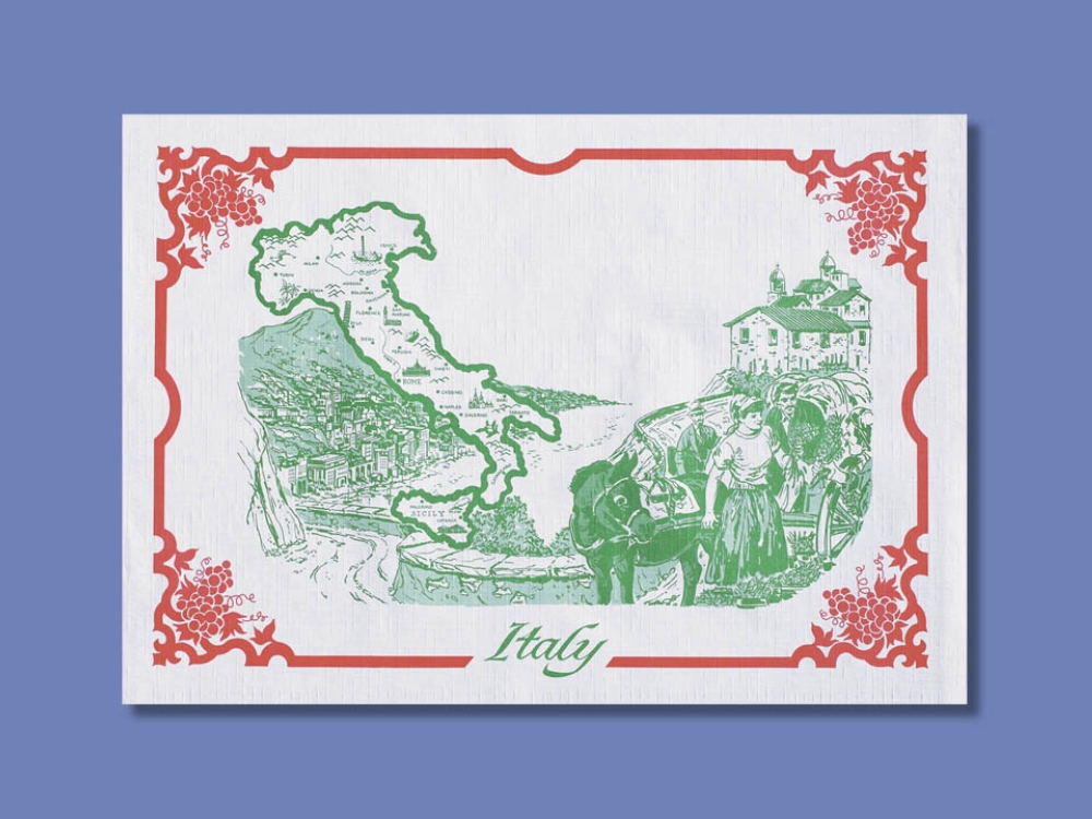 Smith Lee Italy Straight Edge Placemat, 9.5 x 13.5 inch -- 1000 per case.