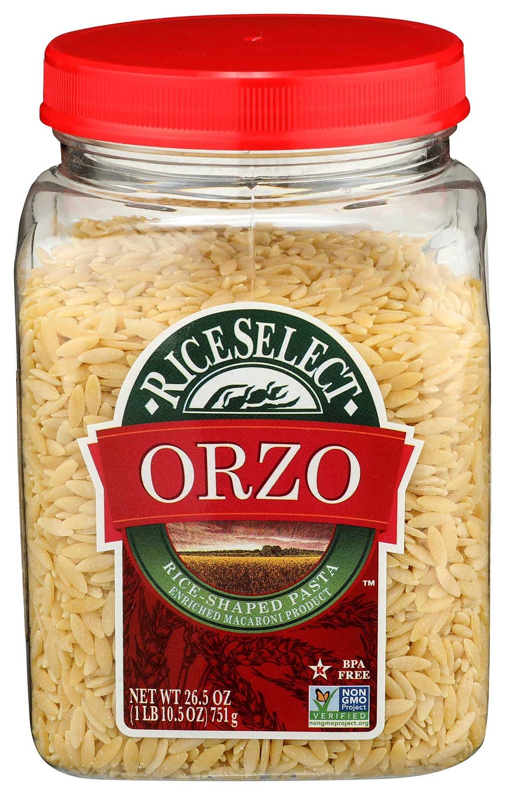 Rice Select Orzo Traditional Plain Pasta, 26.5 Ounce -- 4 per case.
