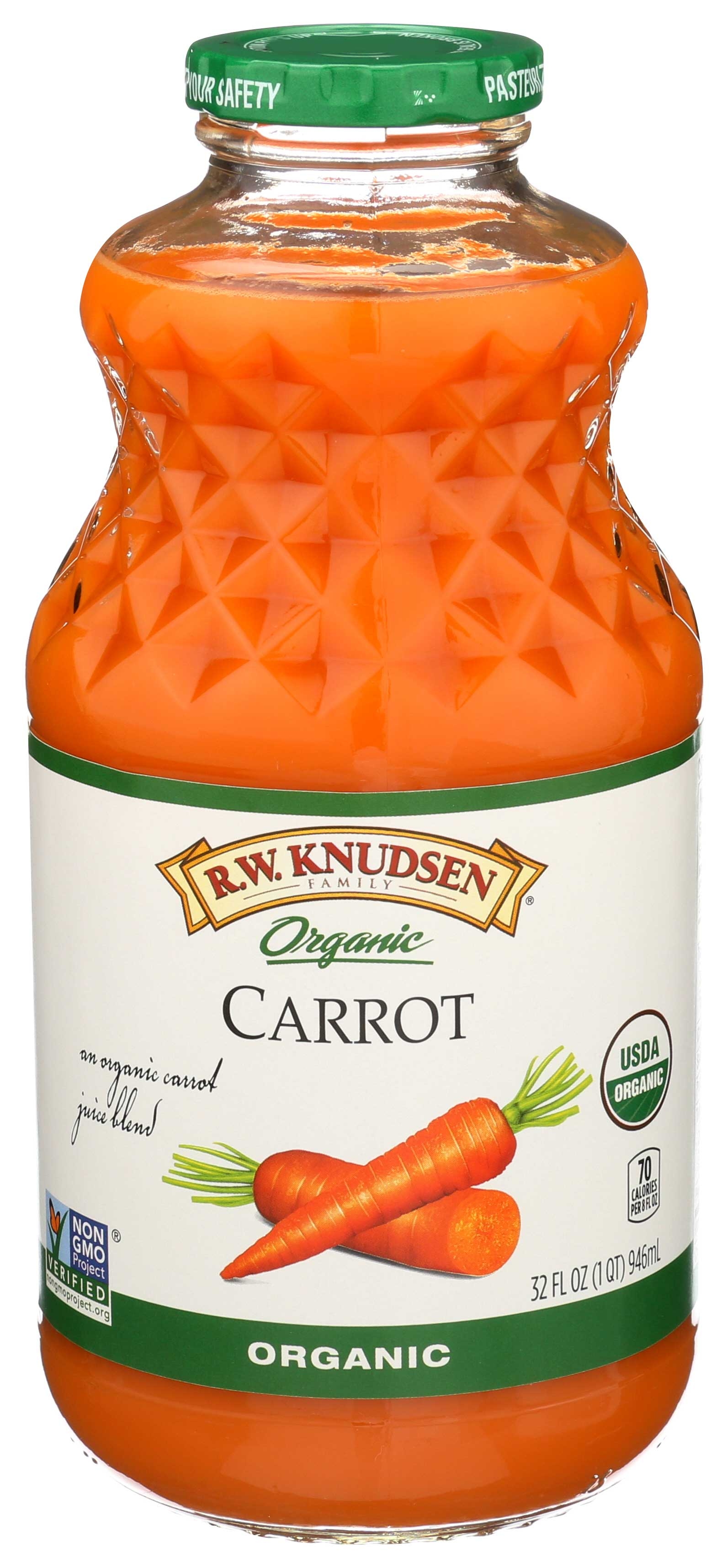R.W. Knudsen Organic Carrot Juice, 32 Fluid Ounce -- 6 per case