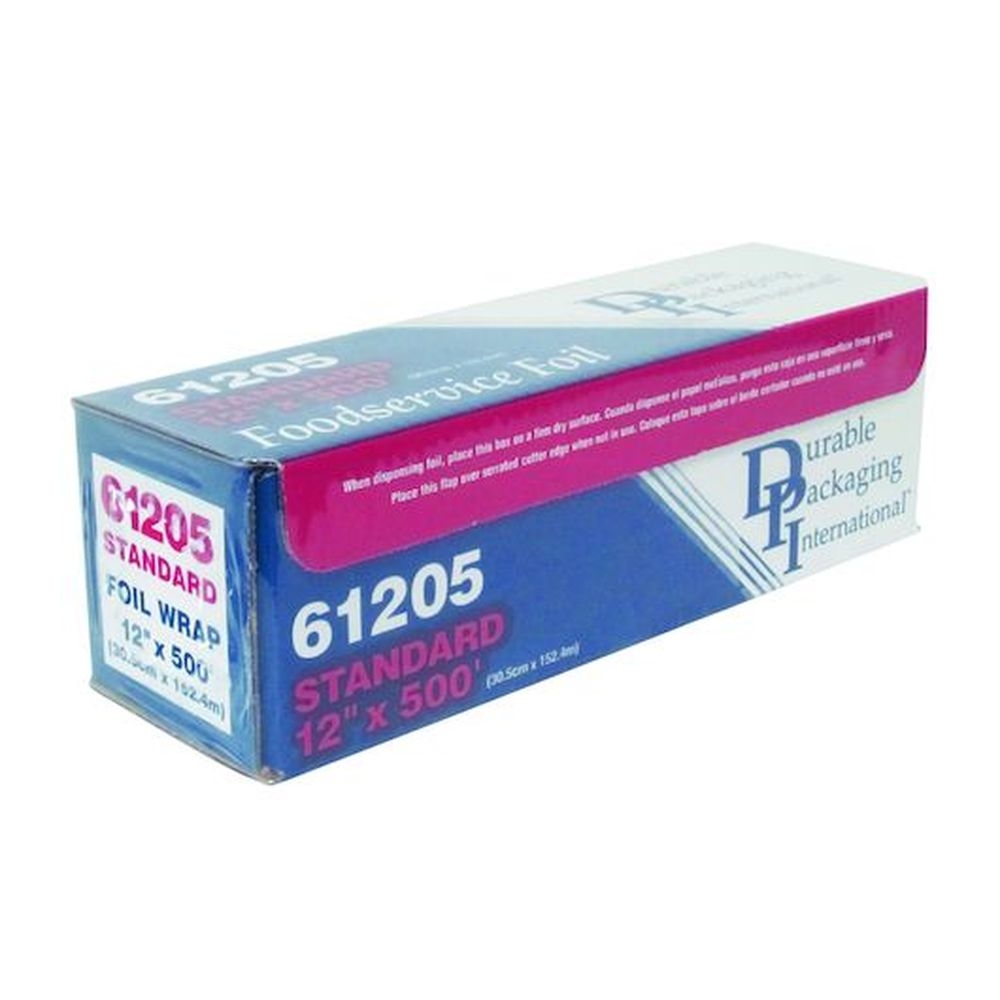 Durable Packaging Standard Aluminum Foil Roll, 12 Inch X 500 Feet