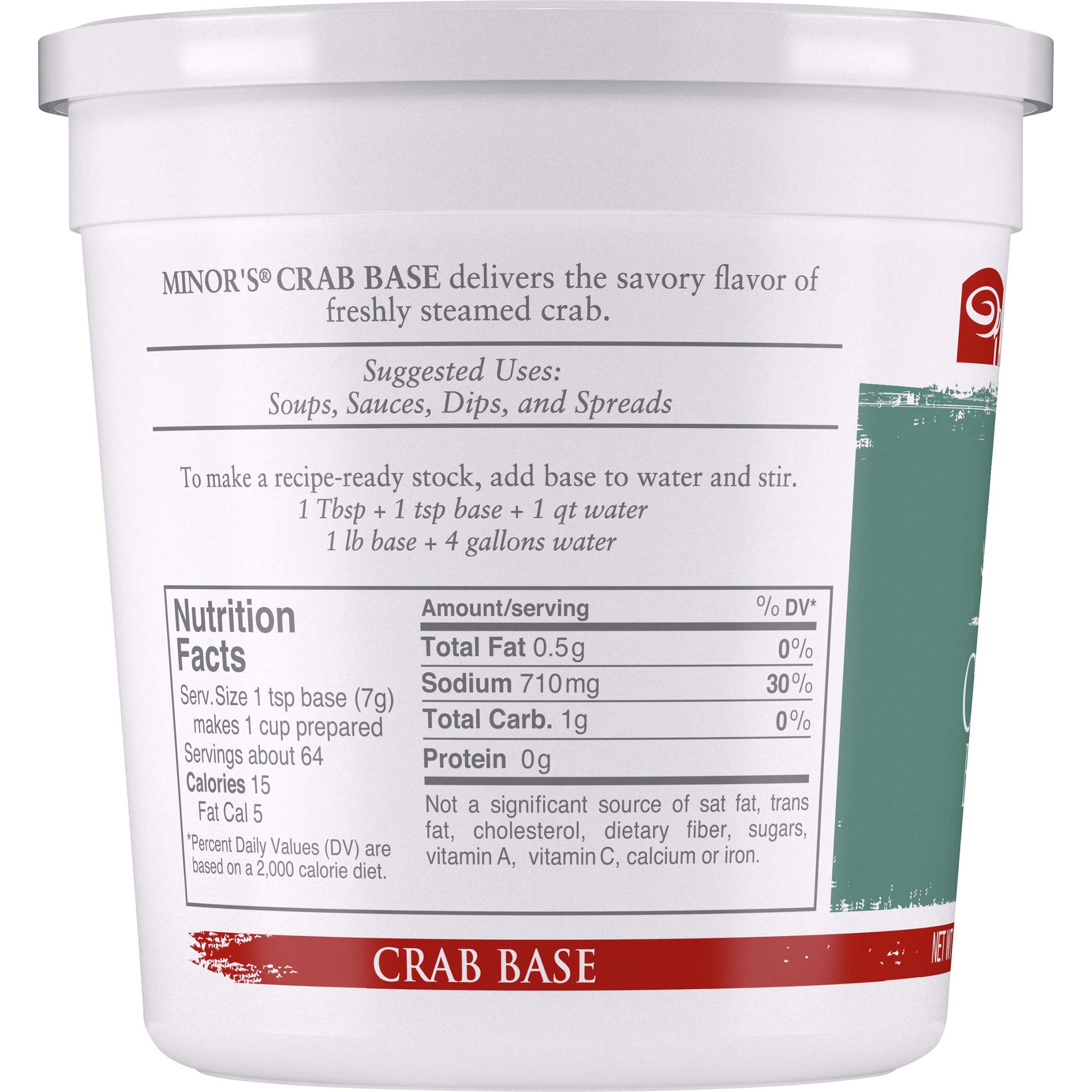 Nestle Minors No Added MSG Crab Base, 1 Pound -- 6 per case.