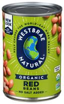 Westbrae Natural Fat Free Organic Red Beans, 15 Ounce -- 12 per case.