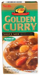 S & B Golden Curry Medium Hot Sauce Mix, 3.2 Ounce -- 12 per case