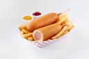 Foster Farms Whole Grain Chicken Corn Dog, 4 Ounce -- 72 per case.