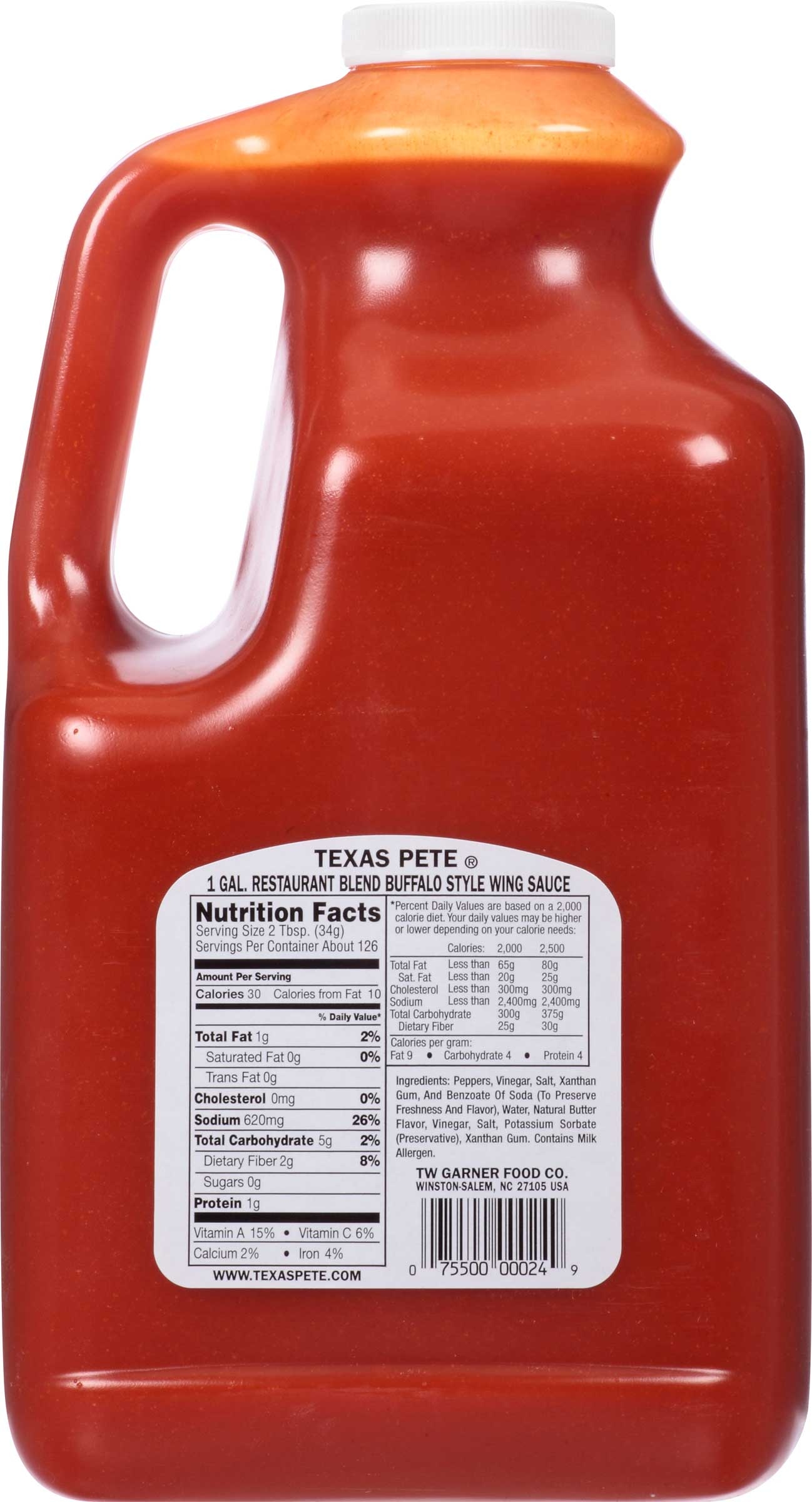 Texas Pete Restaurant Blend Wing Sauce,1 Gallon -- 4 Case