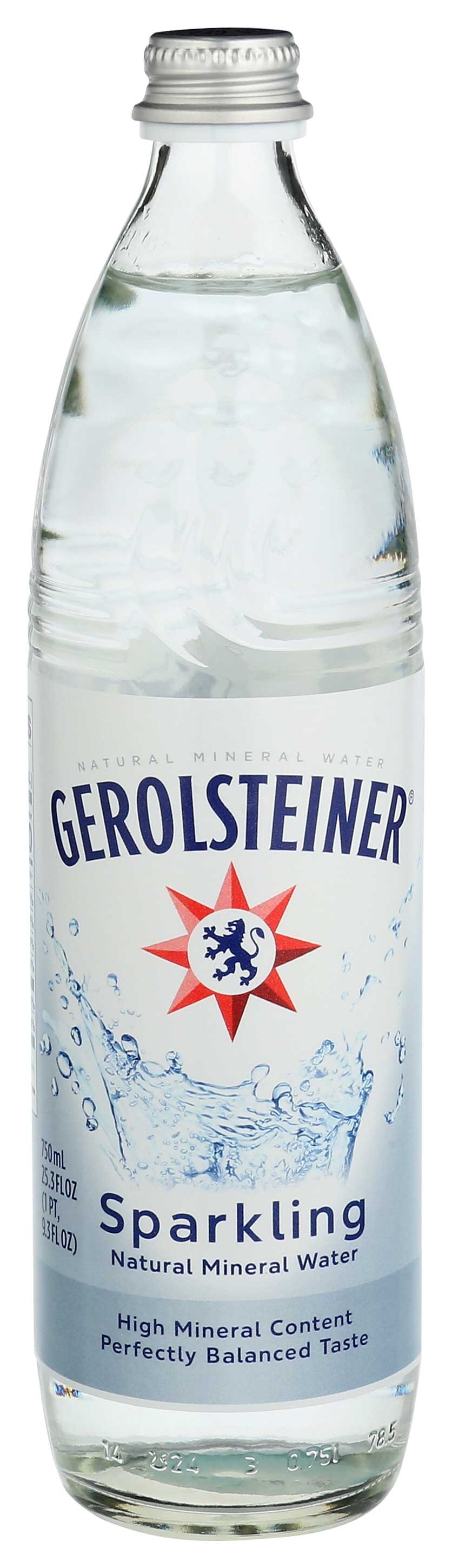 Gerolsteiner Glass Mineral Water, 25.3 Ounce -- 15 per case.