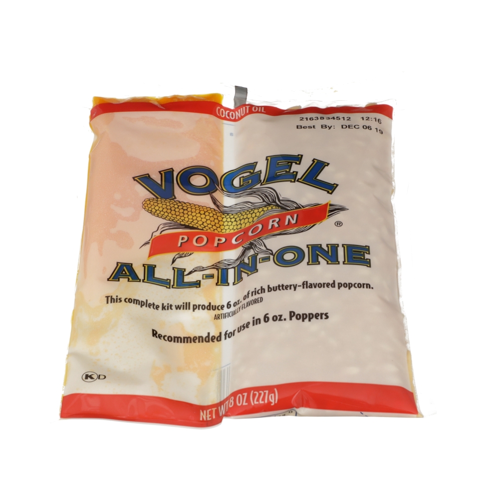 Vogel All In One Coconut Oil Popcorn, 8 Ounce -- 36 per case.