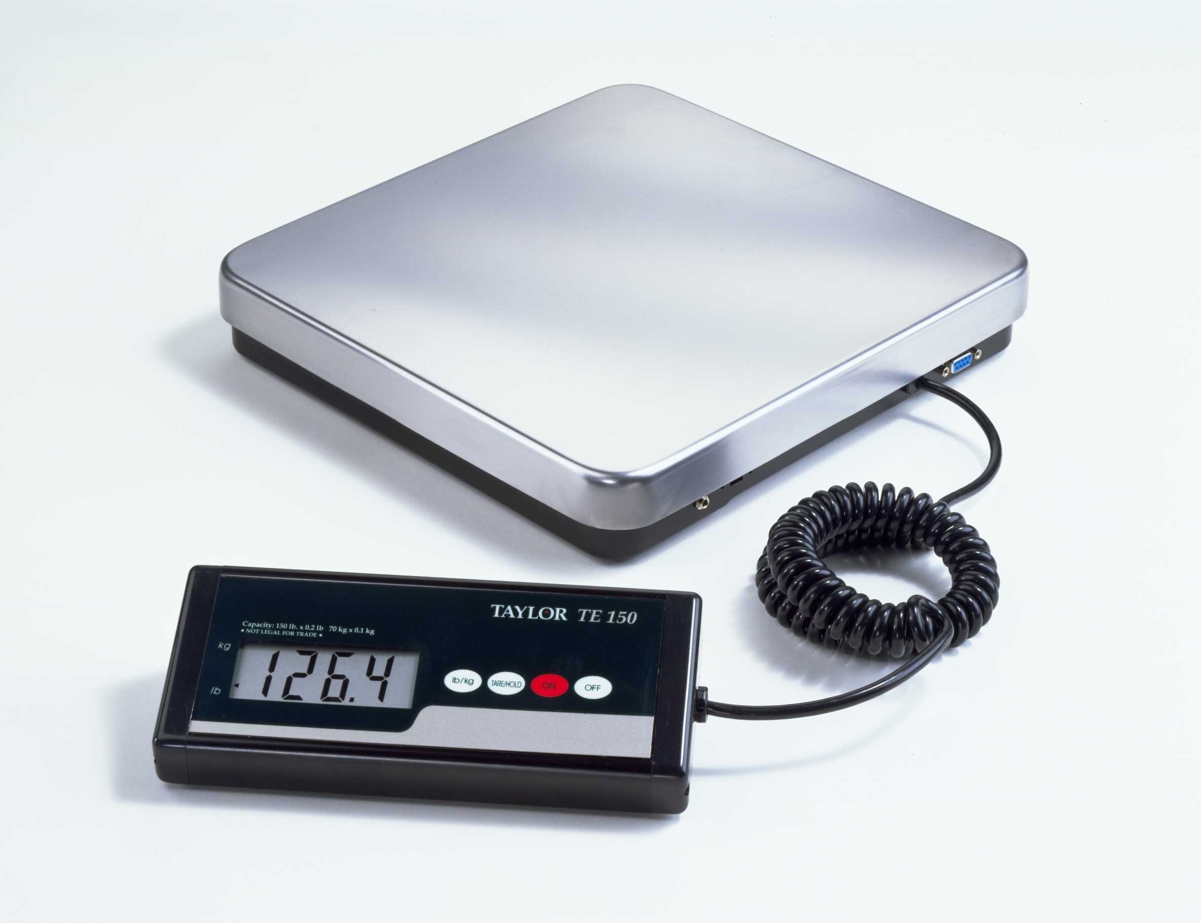 Taylor Electronic Digital Receiving Scale, 150 Pound