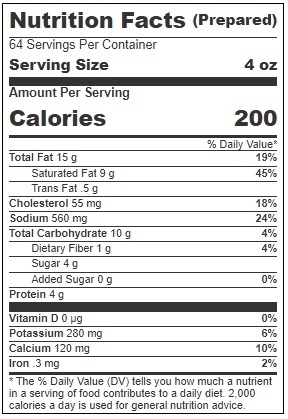 Blount Family Kitchen Vodka Sauce, 4 Pound -- 4 per case