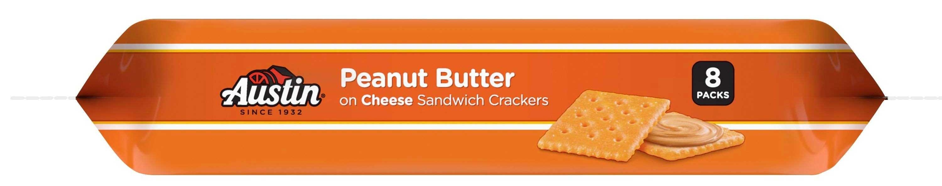 Austin Peanut Butter Cheese Sandwich Cracker, 1.38 Ounce -- 96 per case