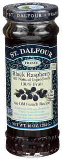 St.Dalfour BLACK RASPBERRY,ALL FRUIT - 10 ounce -- 6 per case.