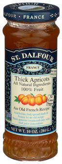 St Dalfour Apricot All Fruit Preserve, 10 Ounce -- 6 per case.
