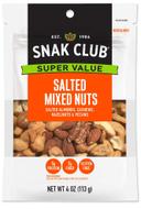 Century Snacks Snak Club Salted Mixed Nuts, 4 Ounce Bag -- 6 per case