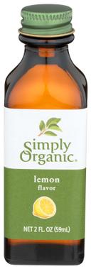 Simply Organic Lemon Flavor, 2 Ounce -- 6 per case.