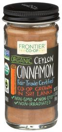 Frontier Herb Organic Ceylon Ground Cinnamon Powder Seasoning, 1.76 Ounce