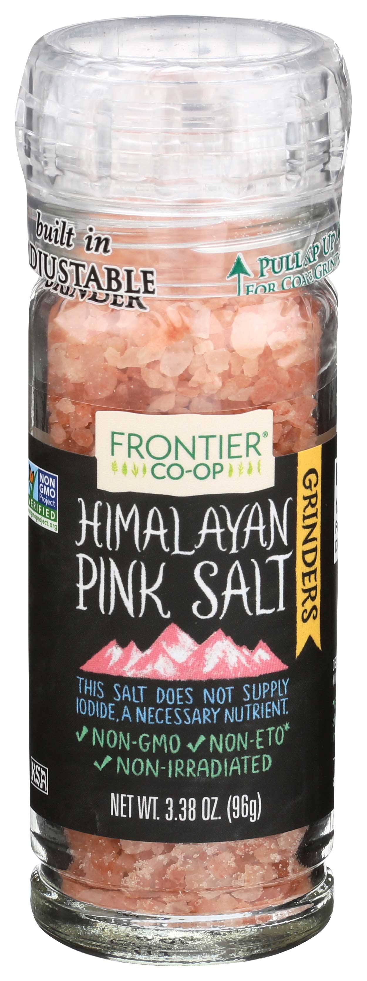 Frontier Herb Himilayan Grinder Pink Salt, 3.4 Ounce Bottle -- 6 per case.