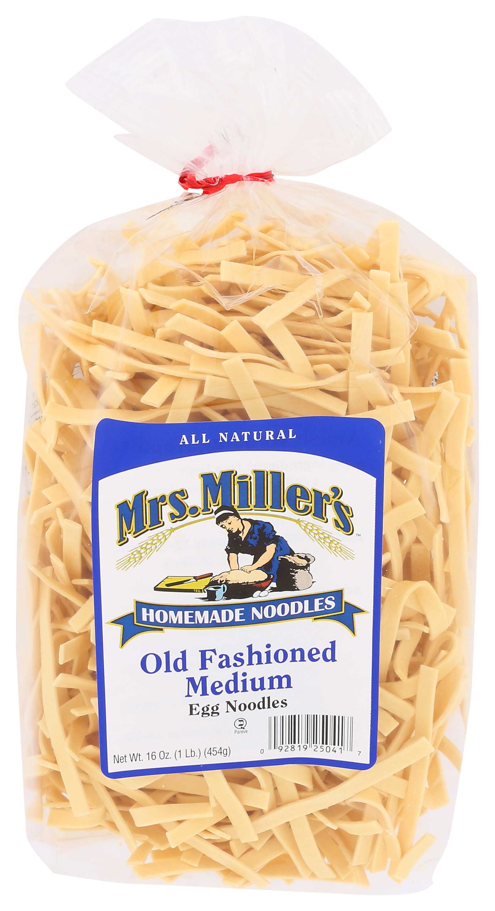Mrs. Miller's Homemade Old Fashioned Medium Egg Noodle, 16 Ounce -- 6 Per Case