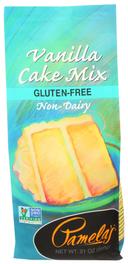 Pamelas Products Classic Vanilla Cake Mix, 21 Ounce -- 6 per case.