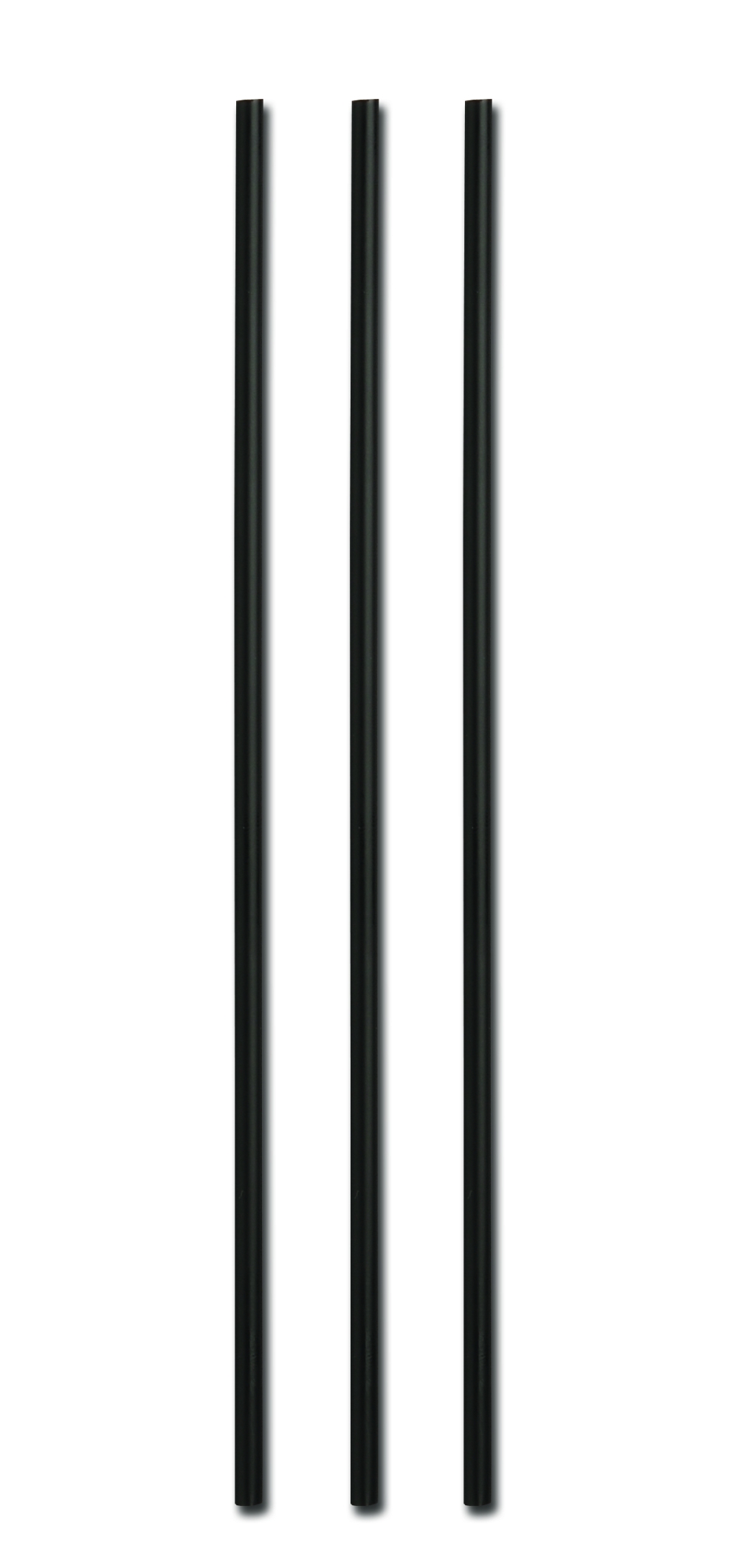 D&w Fine Pack Ebony Standard Plastic Unwrapped Stirrer Jumbo Straw, 8 Inch -- 5000 Per Case