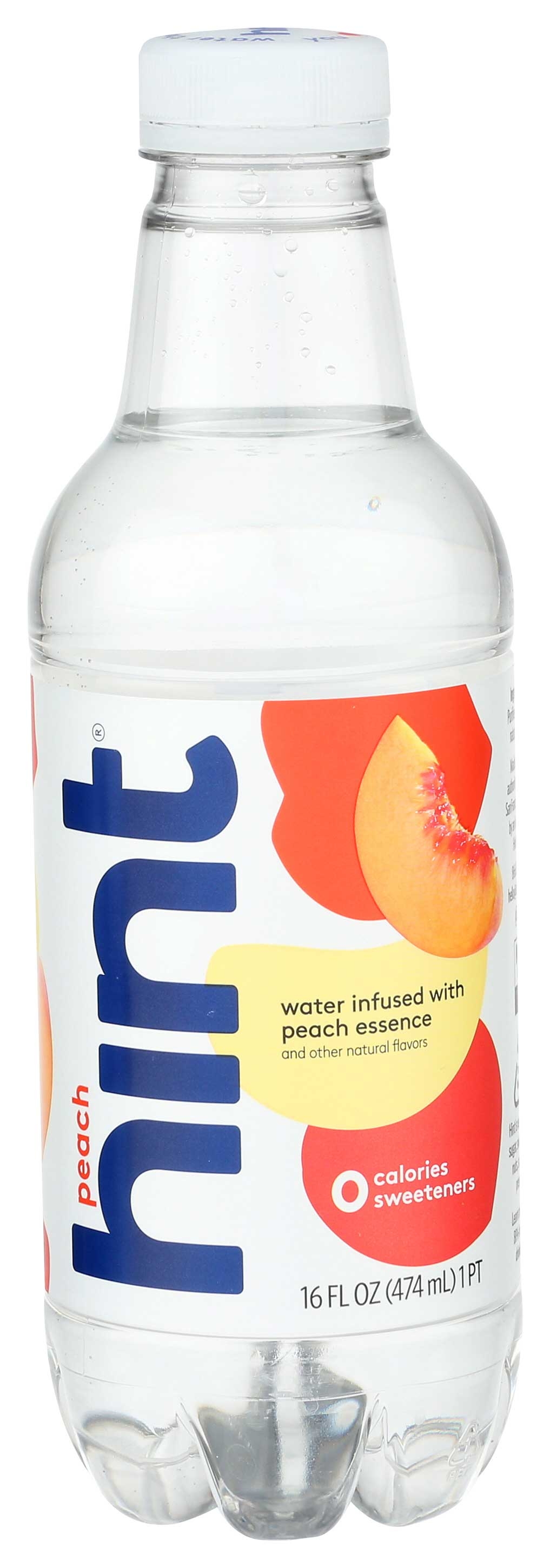 Hint Unsweetened Peach Water, 16 Fluid Ounce -- 12 per case.