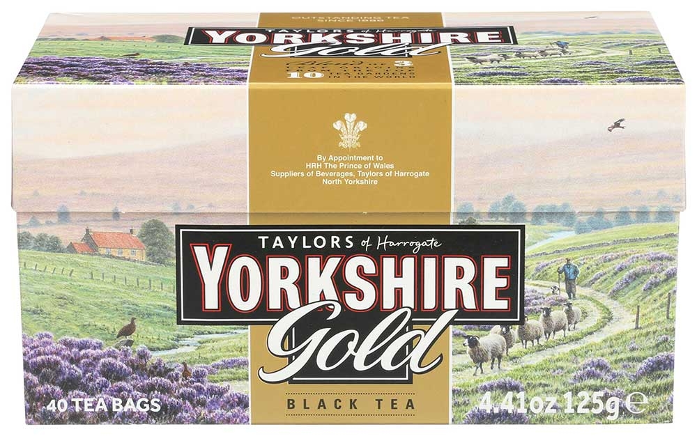 Yorkshire Gold Black Tea, 40 tea bags per pack -- 5 per case