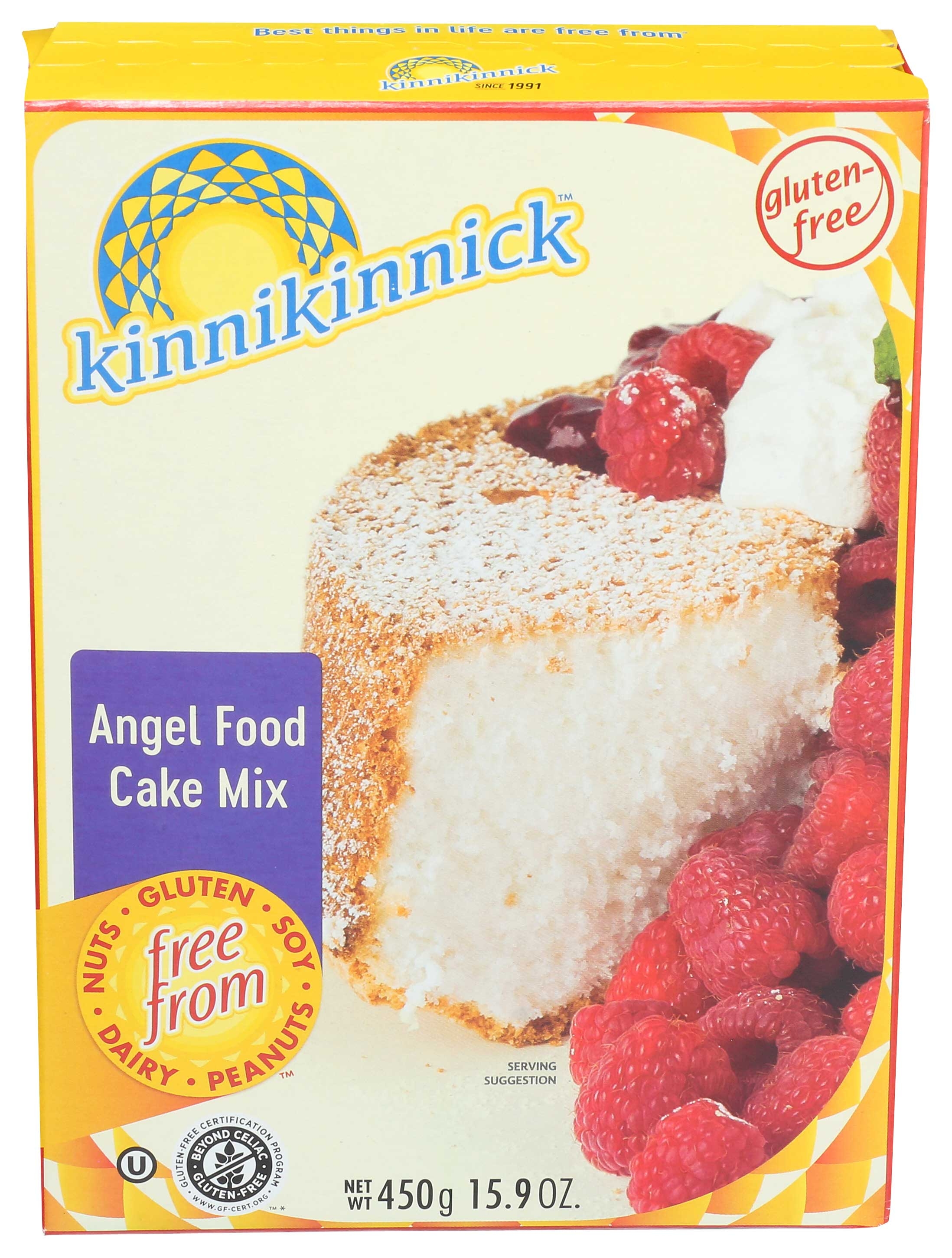 Kinnikinnick Gluten Free Angel Food Cake Mix, 16 Ounce -- 6 Per Case