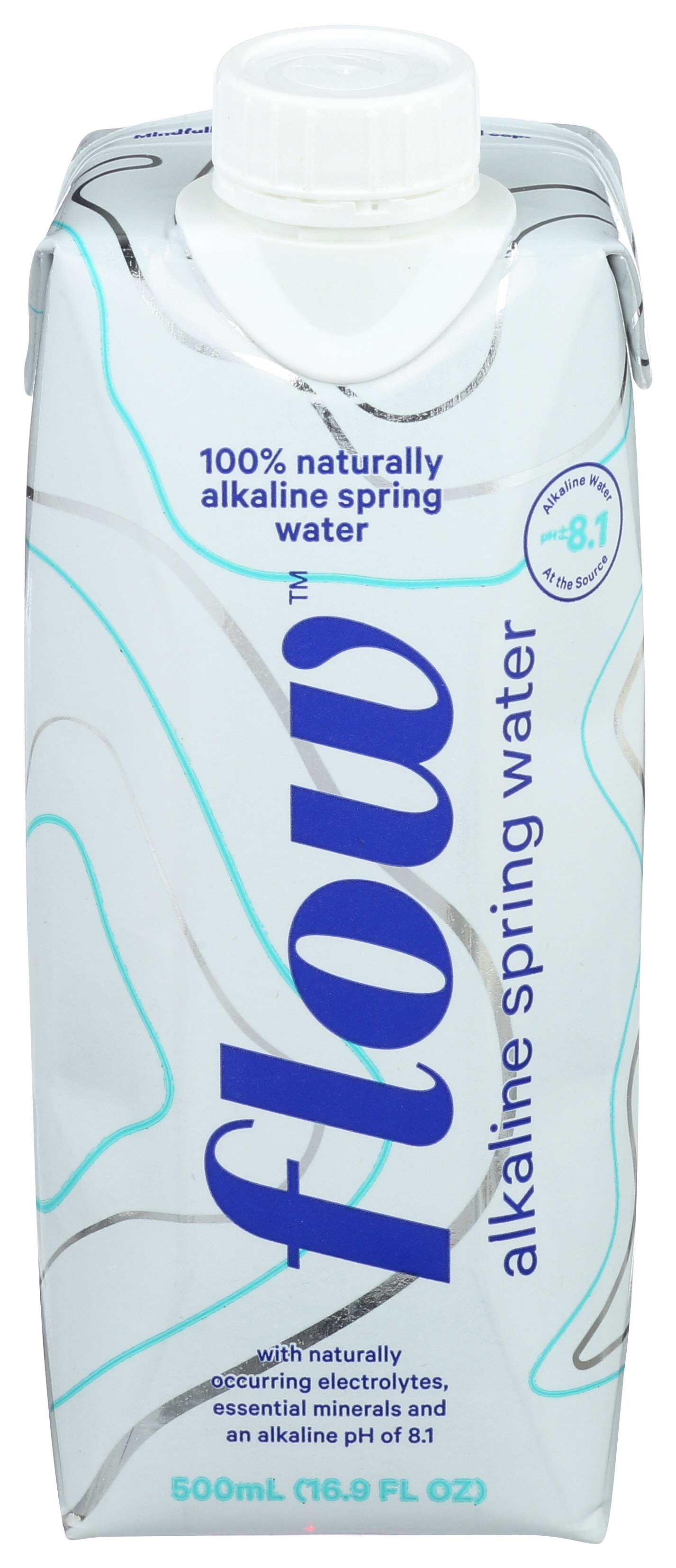 Flow Original Flavored Alkaline Spring Water, 16.9 Fluid Ounce -- 12 per case