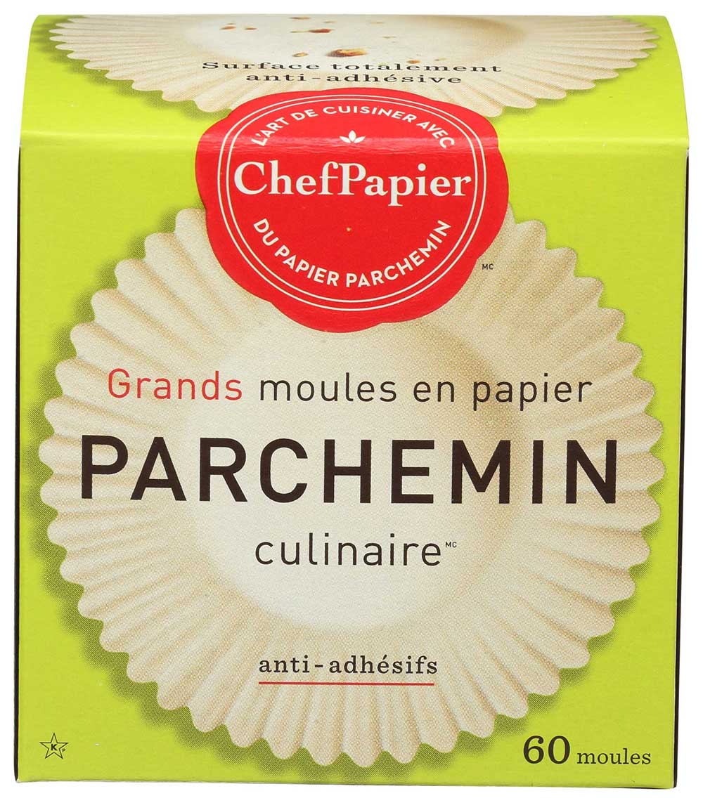 Paperchef Parchment Large Baking Cup, 60 Count -- 12 Per Case