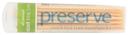 Preserve Mint Tea Tree Flavored Toothpick - 35 per pack -- 24 packs per case.