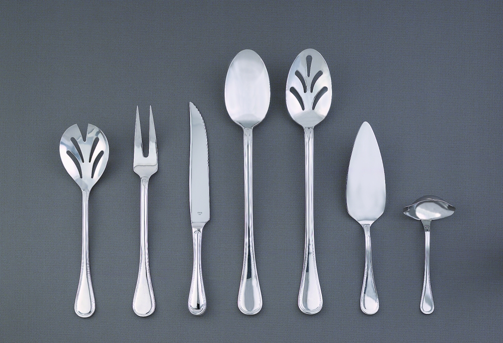 World Tableware Louvre 18/8 Stainless Steel Serving Spoon, 9 1/2 Inch