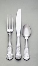 World Tableware 18/0 Collection Kings Stainless Steel European Dinner Fork -- 36 per case.