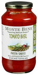 Monte Bene Tomato Basil Pasta Sauce, 24 Fluid Ounce -- 6 per case