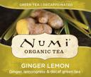 Numi Organic Decaf Ginger Lemon Tea -- 100 per case.