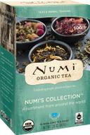 Numi Organic Numis Collection Assortment Tea, 16 tea bags per pack -- 6 per case.
