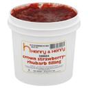Henry and Henry Crown Strawberry Rhubarb Filling, 20 Pound.