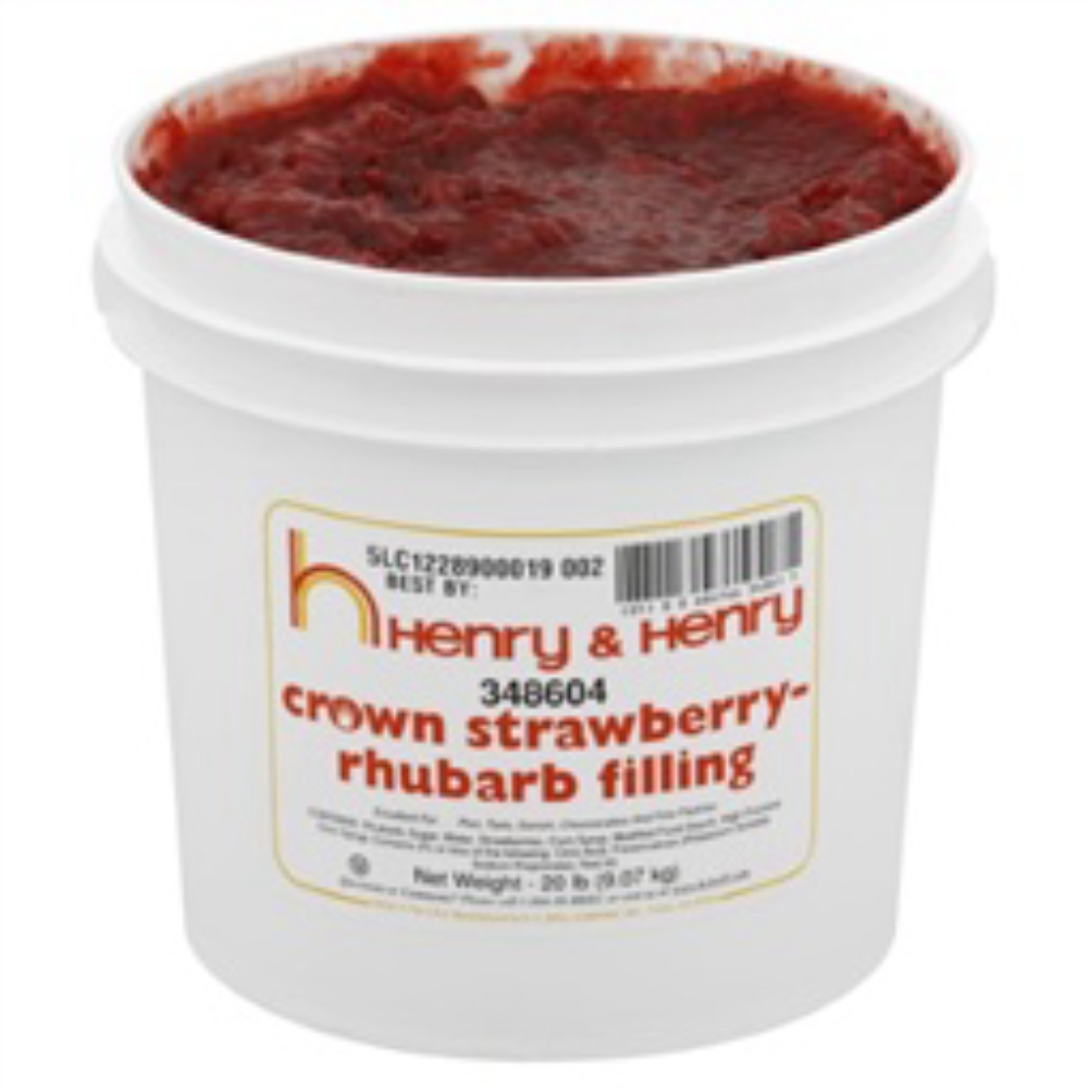 Henry & Henry Crown Strawberry Rhubarb Filling, 20 Pound