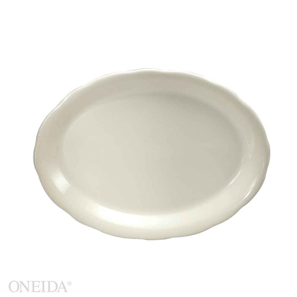 Oneida Buffalo Collection Caprice Undecorated Platter, 7 7/8 X 6 Inch -- 36 Per Case