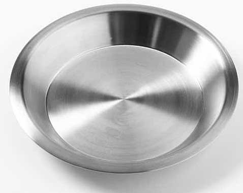 American Metalcraft Aluminum Standard Pie Pan, 9 1/8 inch Top Over All Dimension