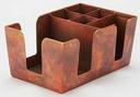 American Metalcraft Antique Copper Bar Caddy, 9-1/8 inch Length x 5-7/8 inch Width x 4-1/8 inch Height