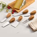 American Metalcraft Olive Wood Hard Cheese Fork, 5 inch Length