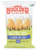Boulder Canyon Olive Oil Sea Salt Kettle Cooked Potato Chips, 6.5 Ounce -- 12 per case