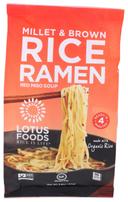 Lotus Foods Organic Millet and Brown Rice Ramen with Miso Soup, 2.8 Ounce -- 10 per case.