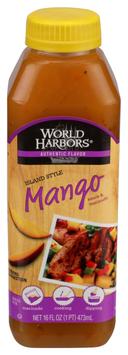 World Harbors Island Mango Sauce and Marinade, 16 Ounce -- 6 per case