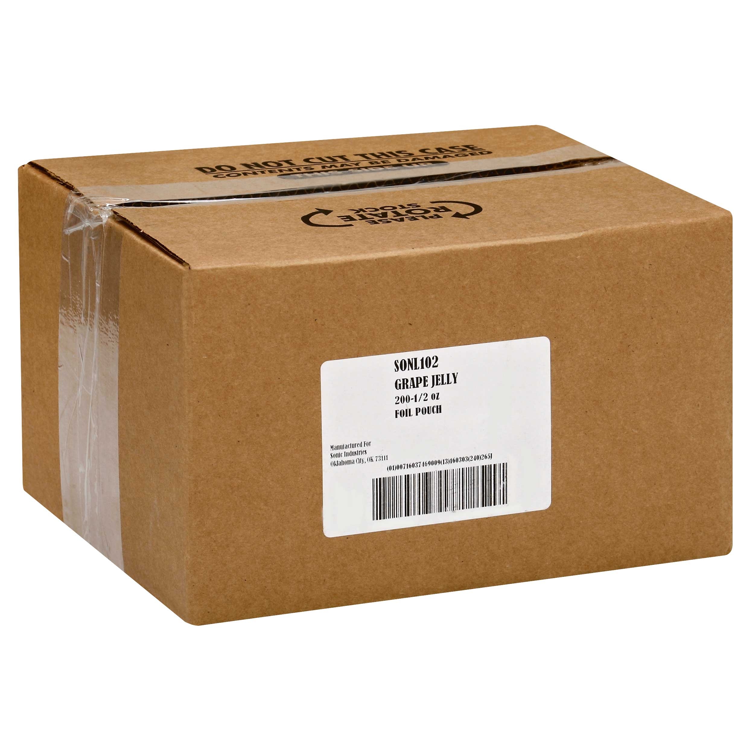 Portion Pac Jelly Grape Foil Pouch, 0.5 Ounce -- 200 Per Case