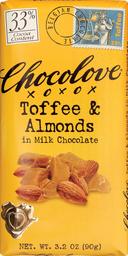 Chocolove 33 Percent Milk Chocolate Bar, 3.2 Ounce -- 144 per case