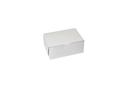 Boxit Lock Corner One Piece White Bakery Box, 7 x 5 x 3 inch -- 250 per case.