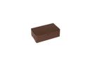 Boxit Lock Corner One Piece Chocolate Bakery Box, 6.25 x 3 3/4 x 2.125 inch -- 250 per case.