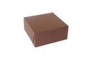 Boxit Lock Corner One Piece Chocolate Bakery Box, 9 x 9 x 4 inch -- 200 per case.